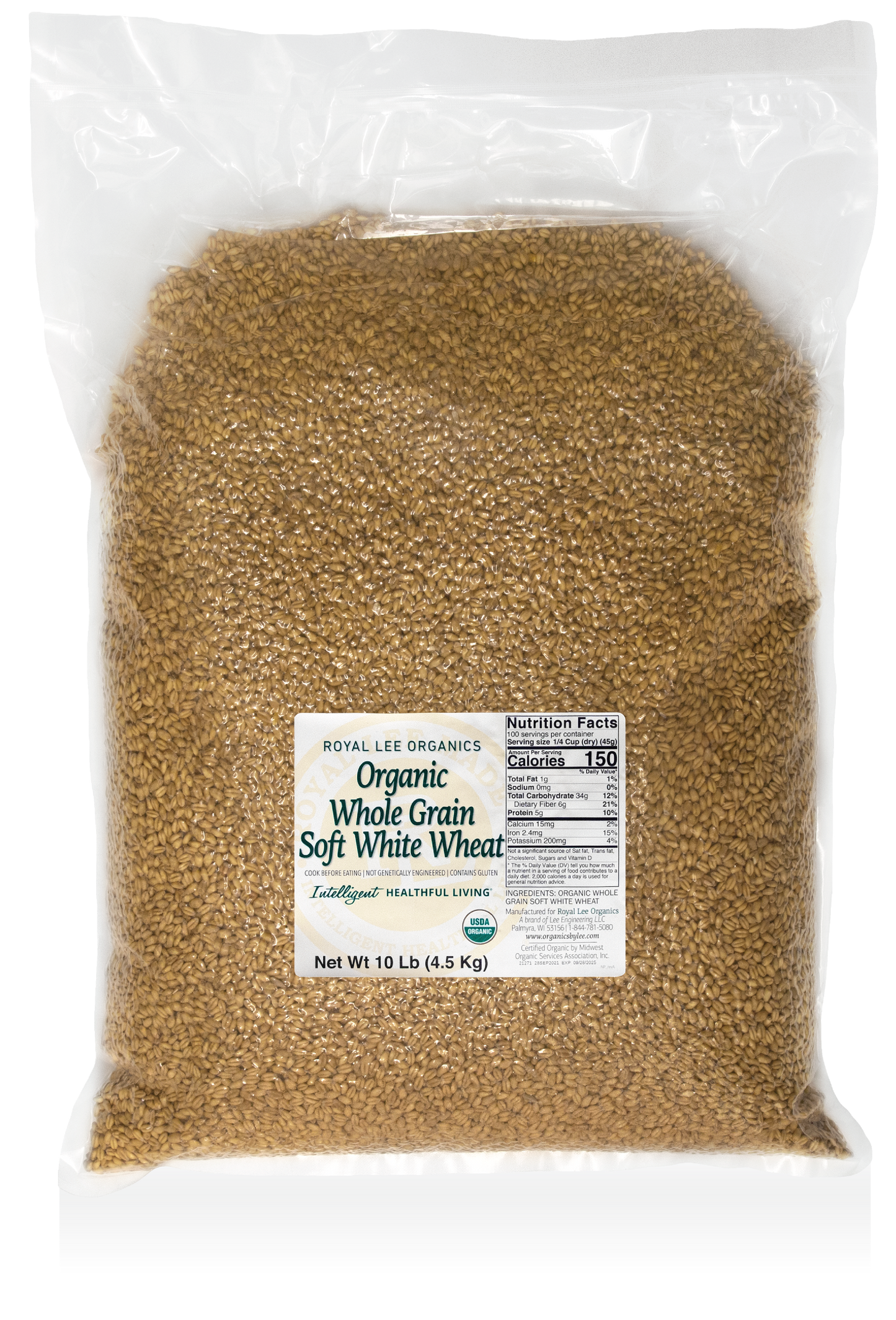 Soft White Wheat Berries, 1 - 10lb. Bag