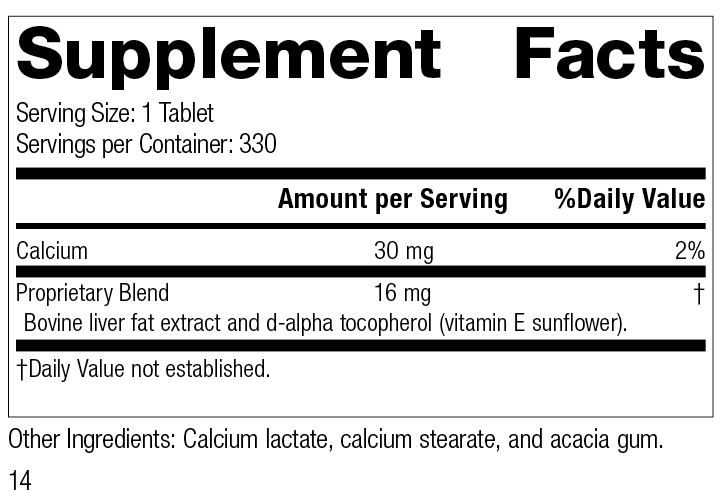 Antronex®, 330 Tablets, Rev 13 Supplement Facts