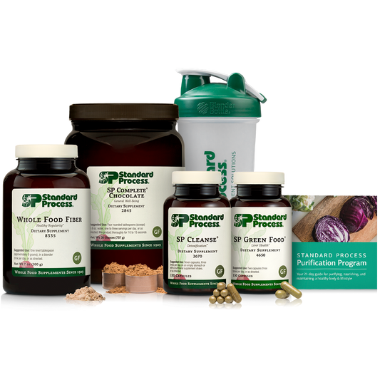 Purification Product Kit with SP CompleteĀ® Chocolate and Whole Food Fiber, 1 Kit With SP Complete Chocolate & Whole Food Fiber