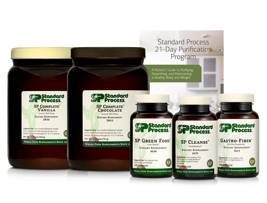Purification Product Kit, 1 Kit with SP Complete® Chocolate, SP Complete® Vanilla and Gastro Fiber®