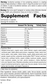 4030 Catalyn with Iron R18 Supplement Facts