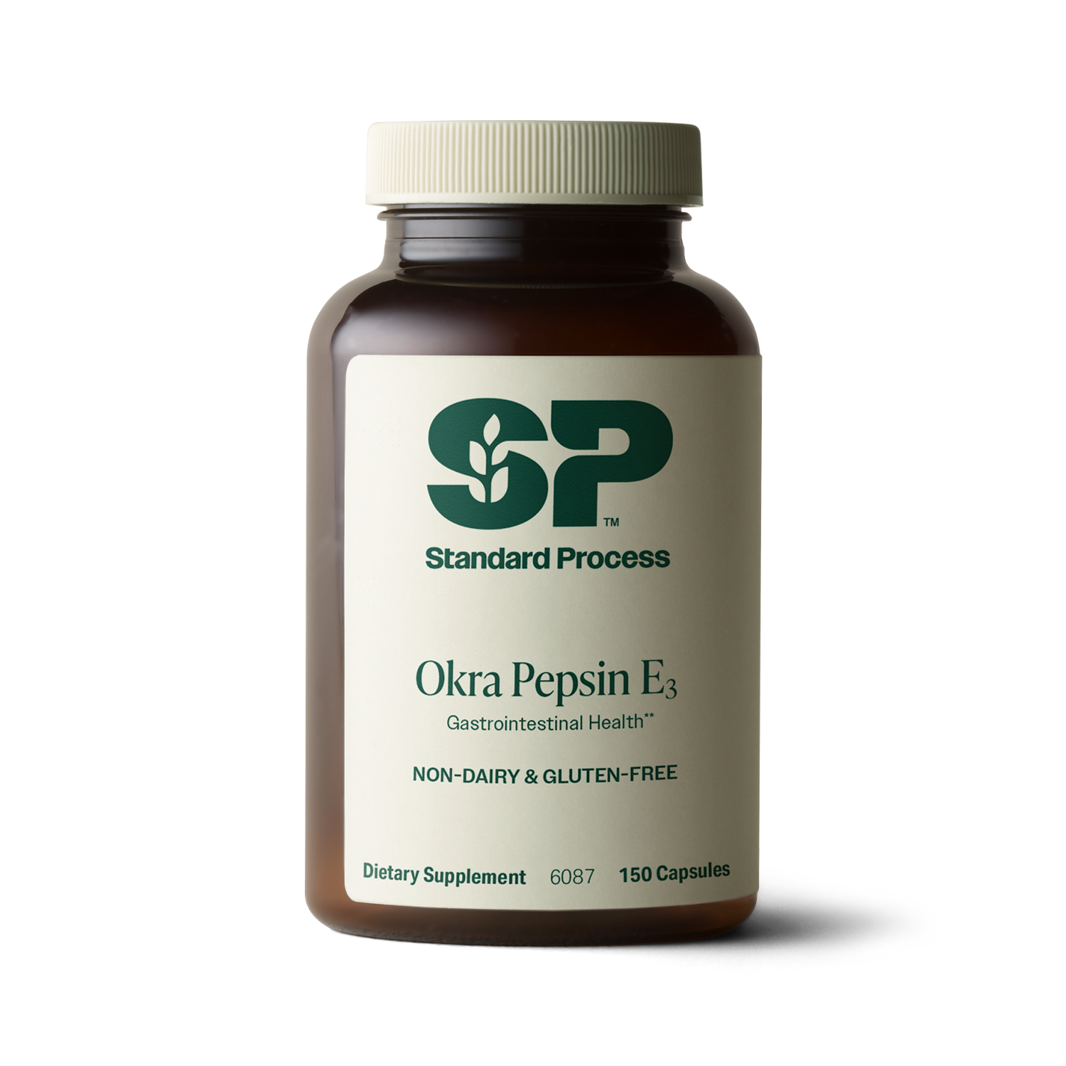 Okra Pepsin E3, 150 Capsules