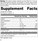 Nutrition label for Whole Food Folate