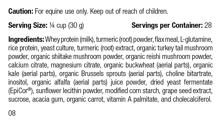 Equine Immune Support, Rev 06 Supplement Facts