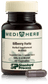 An image of herbal supplement Bilberry Forte next to a capsule.