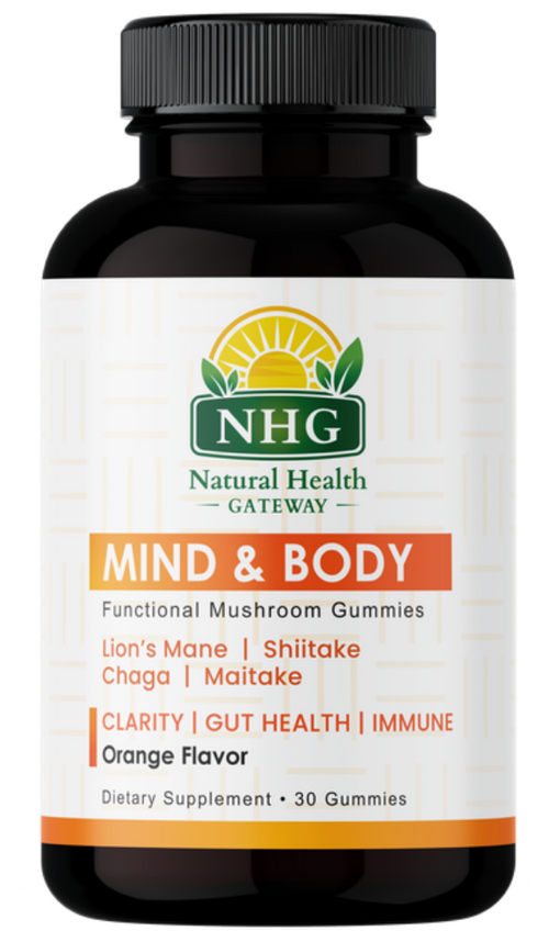 Mind & Body Functional Mushroom Gummies, 30 Gummies