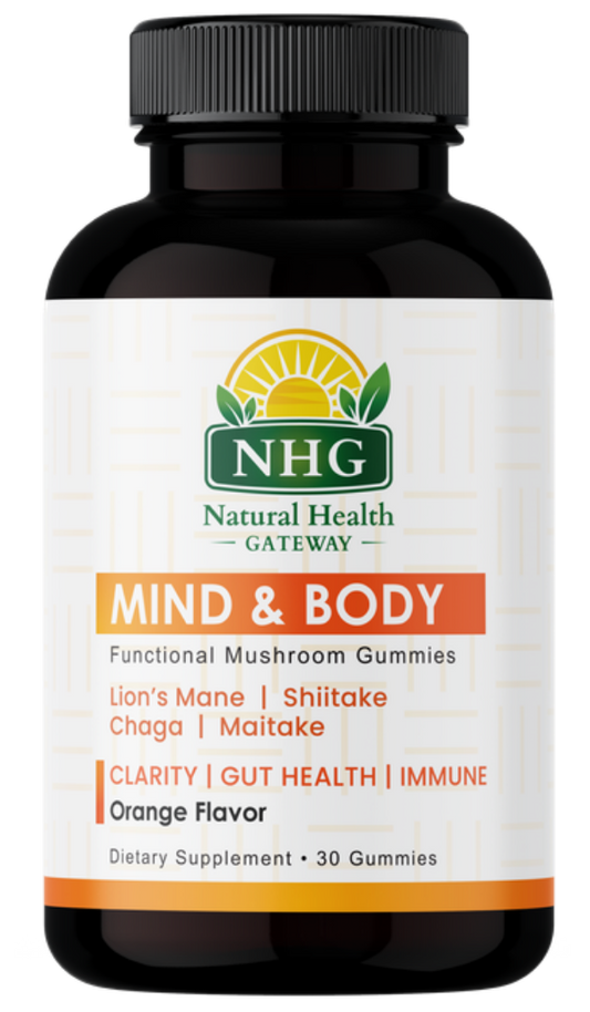 Mind & Body Functional Mushroom Gummies, 30 Gummies