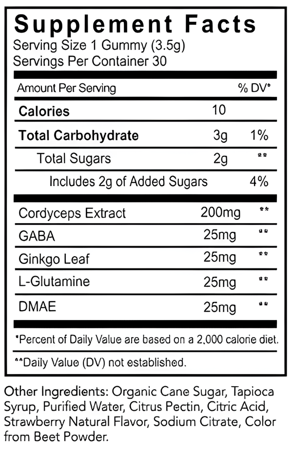Performance Functional Mushroom Gummies, 30 Gummies