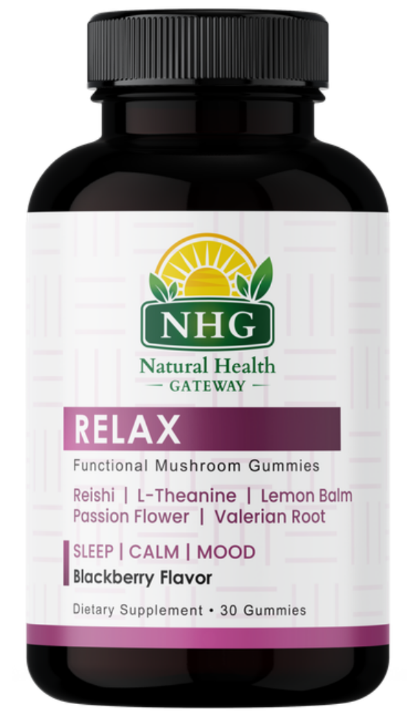 Relax Functional Mushroom Gummies, 30 Gummies