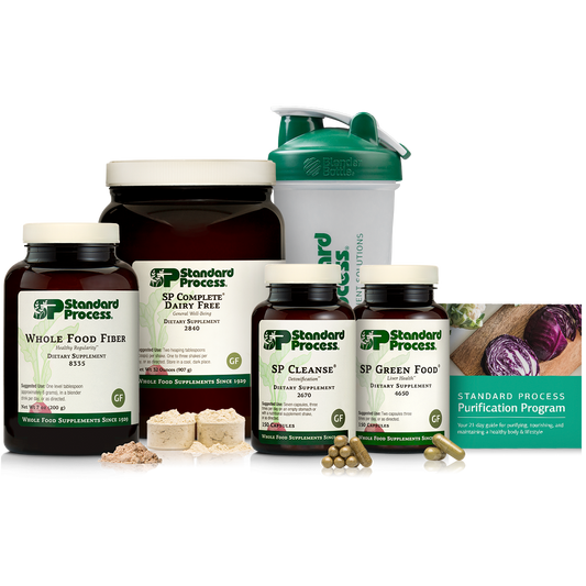 Purification Product Kit with SP CompleteĀ® Dairy Free and Whole Food Fiber, SP Complete Dairy Free and Whole Food Fiber