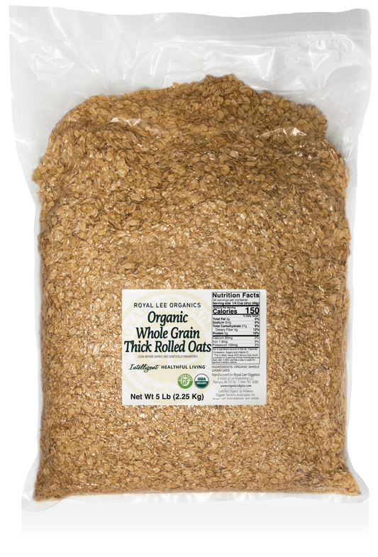 Thick Rolled Oats, 5lb kraft bag